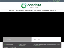 Tablet Screenshot of oradent.org